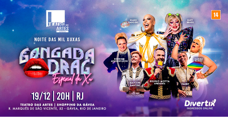 Banner da peça A Gongada das Mil Xuxas