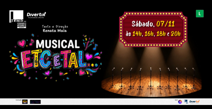Banner da peça Musical Etc e Tal