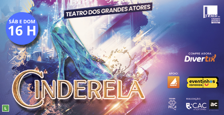 Banner da peça Cinderela