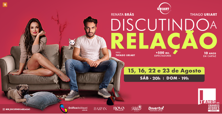 Banner da peça DR – Discutindo a Relação