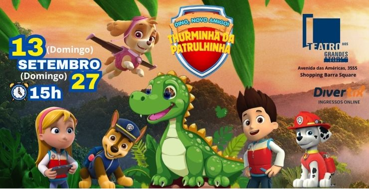 Banner da peça Turminha da Patrulha