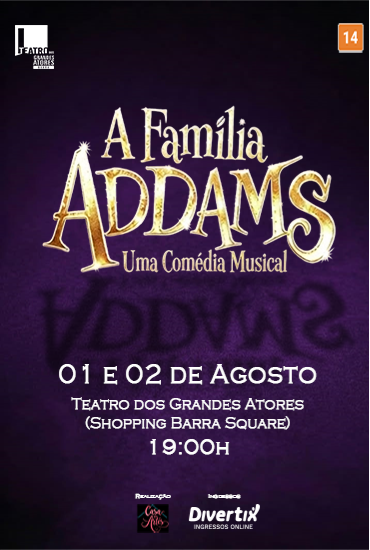 Capa da peça A Família Addams