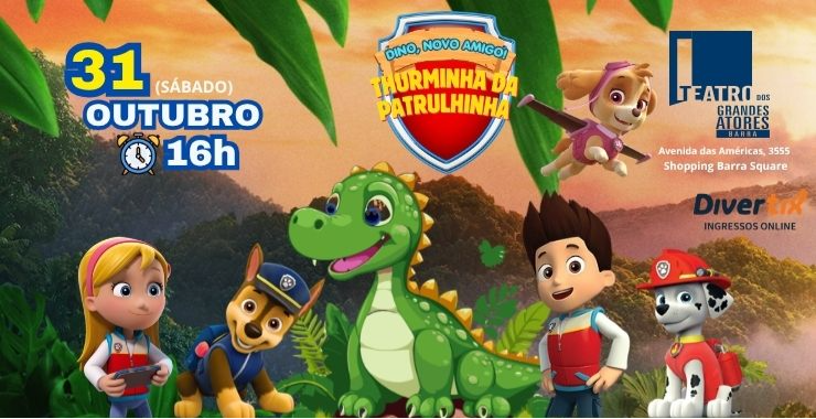 Banner da peça Turminha da Patrulha
