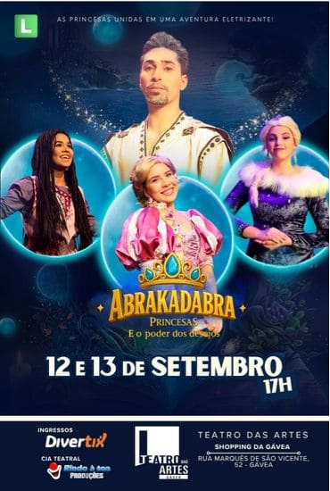 Capa da peça Abrakadabra - Princesas e o poder dos desejos