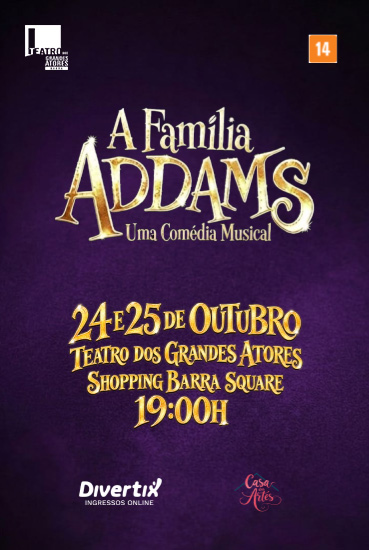 Capa da peça A Família Addams