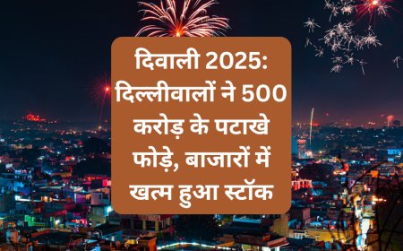 दिवाली 2025: दिल्लीवालों ने 500 करोड़ के पटाखे फोड़े, बाजारों में खत्म हुआ स्टॉक