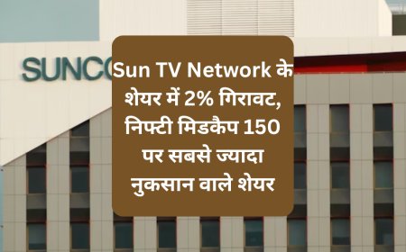 Sun TV Network के शेयर में 2% गिरावट, निफ्टी मिडकैप 150 पर सबसे ज्यादा नुकसान वाले शेयर