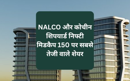 NALCO और कोचीन शिपयार्ड निफ्टी मिडकैप 150 पर सबसे तेजी वाले शेयर