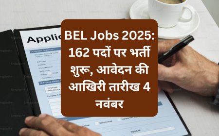 BEL Jobs 2025: 162 पदों पर भर्ती शुरू, आवेदन की आखिरी तारीख 4 नवंबर