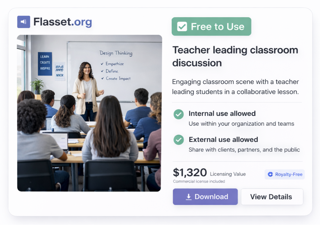 Flasset interface showing asset ready to use