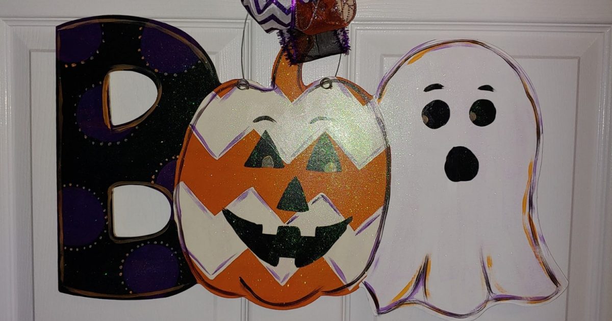 BOO Door Hanger Paint Party Visit Florence