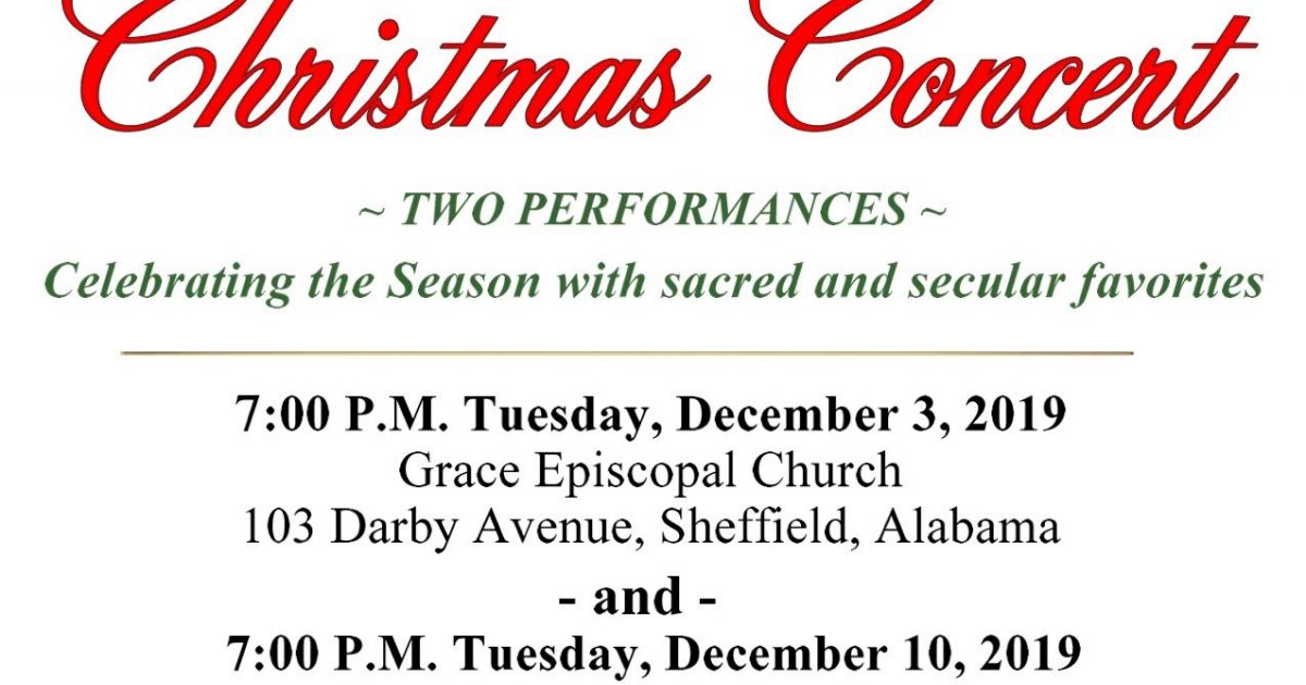 Shoals Chamber Singers Christmas Concert Visit Florence