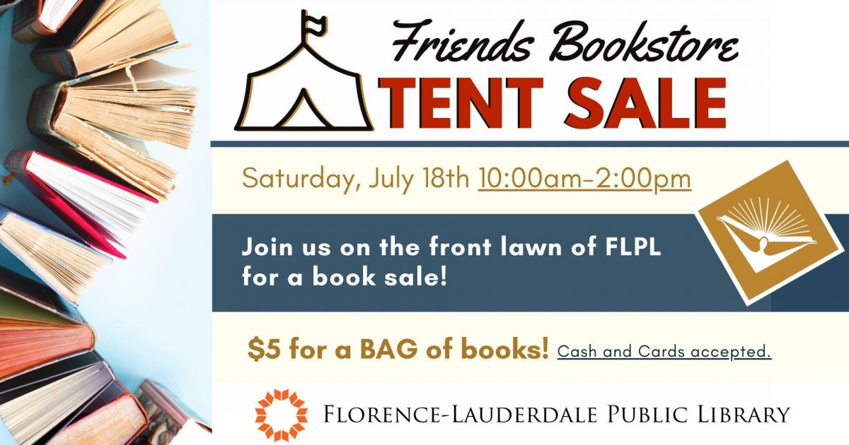 Friends Bookstore Tent Sale! Visit Florence