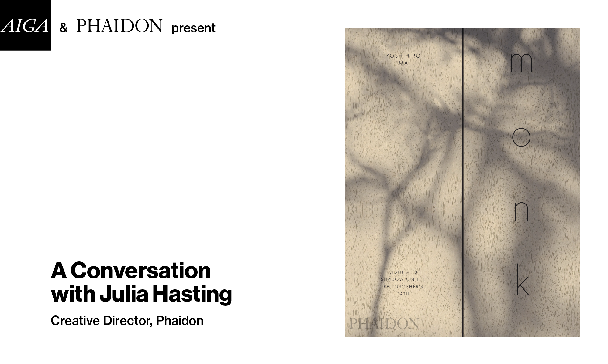 AIGA and Phaidon Present: Designing Phaidon Books with Julia Hasting, Creative Director