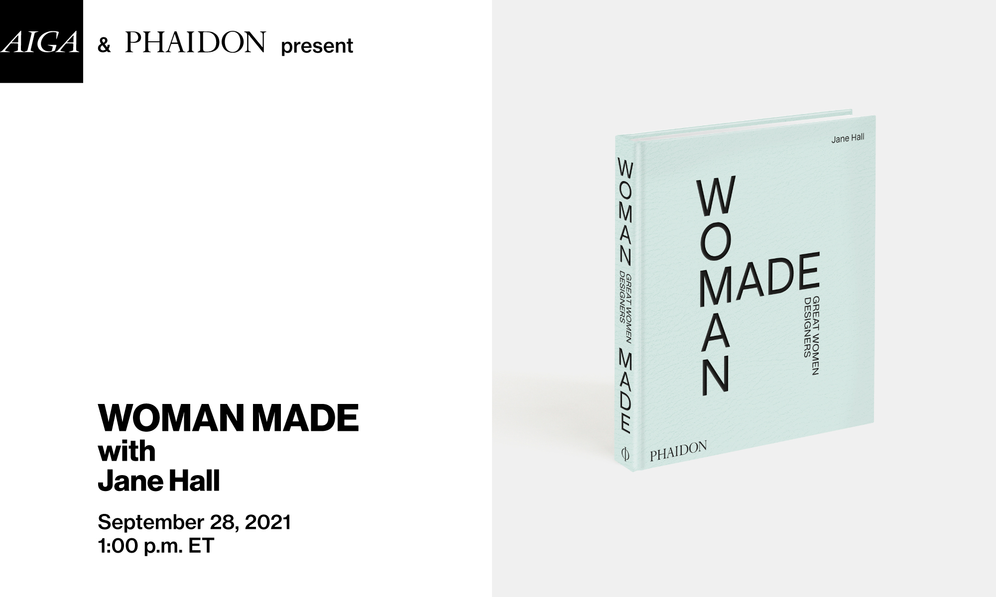 AIGA and Phaidon Present: Jane Hall on Woman Made: Great Women Designers