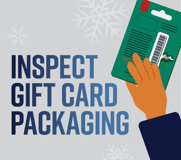 Inspect Gift Card Packaging