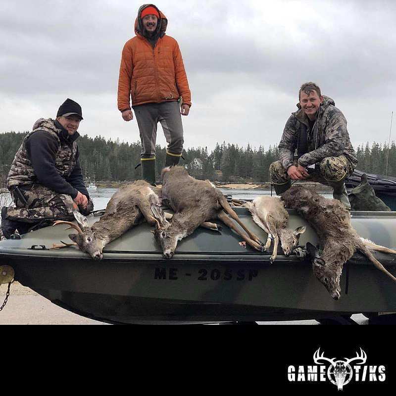 deer harvest by Marsh River Outfitters