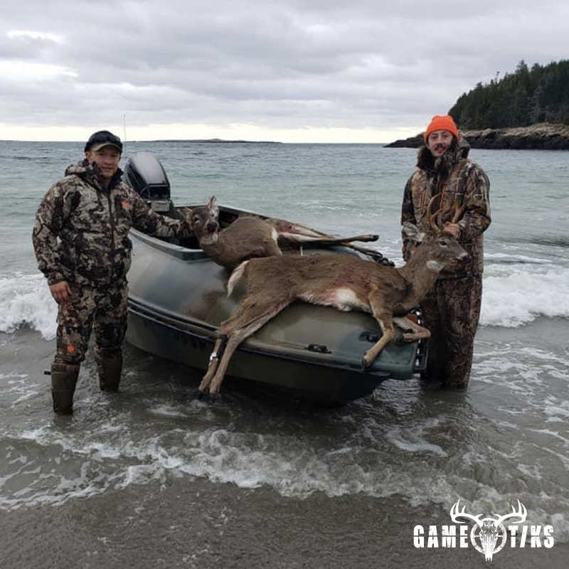 deer harvest by Marsh River Outfitters