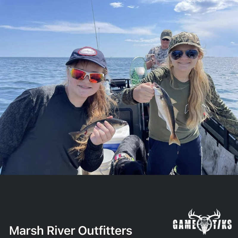 fish harvest by Marsh River Outfitters