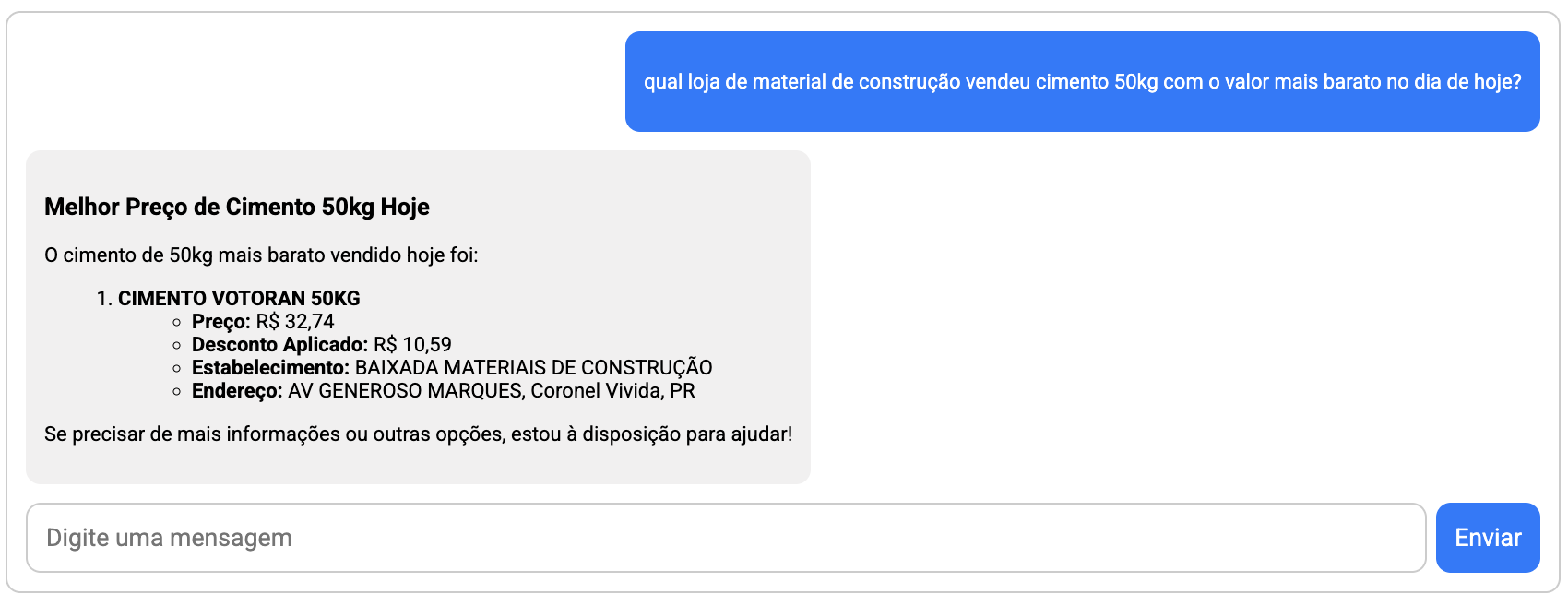menor preco exemplo 3