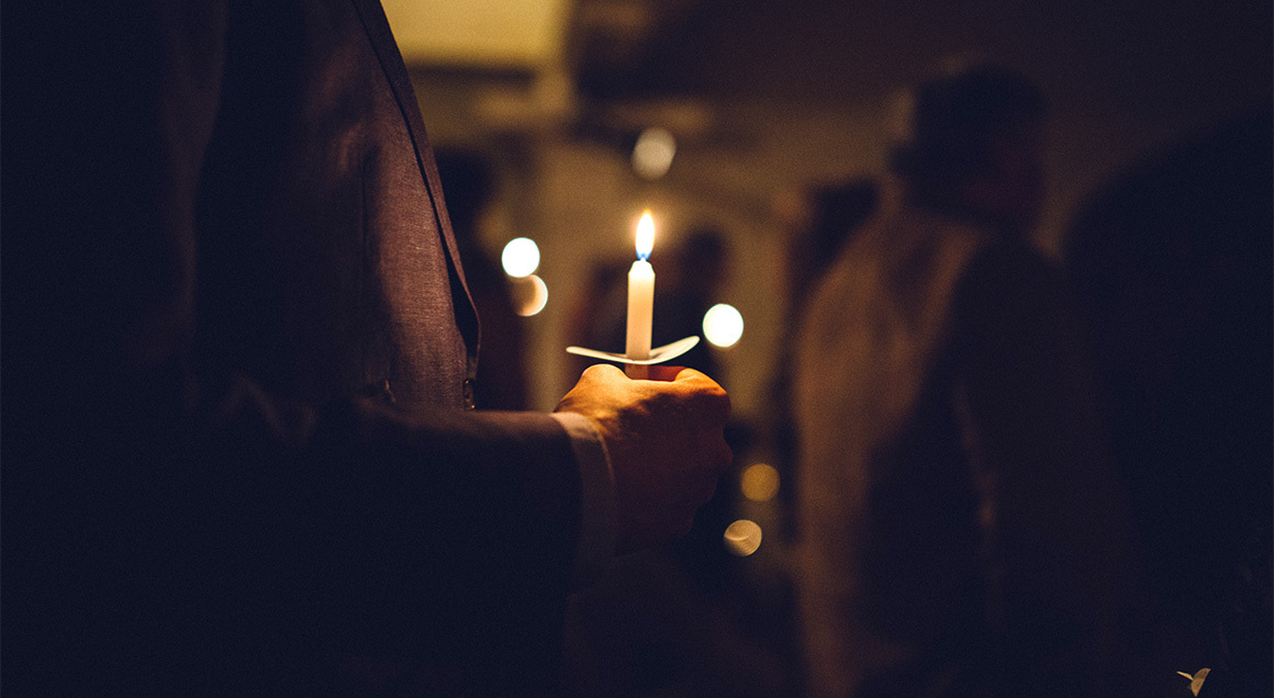 I S Christmas Service Candle