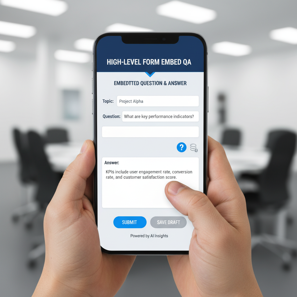 HighLevel form embed QA on mobile