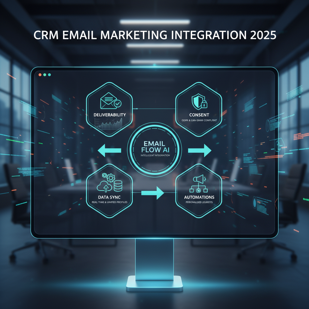 CRM email marketing integration 2025: deliverability, consent, data sync, automations
