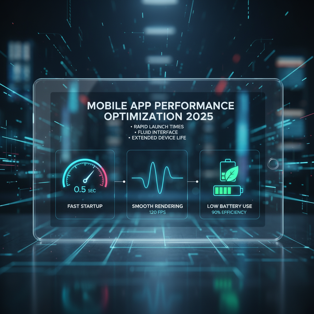 Mobile app performance optimization 2025: fast startup, smooth rendering, low battery use