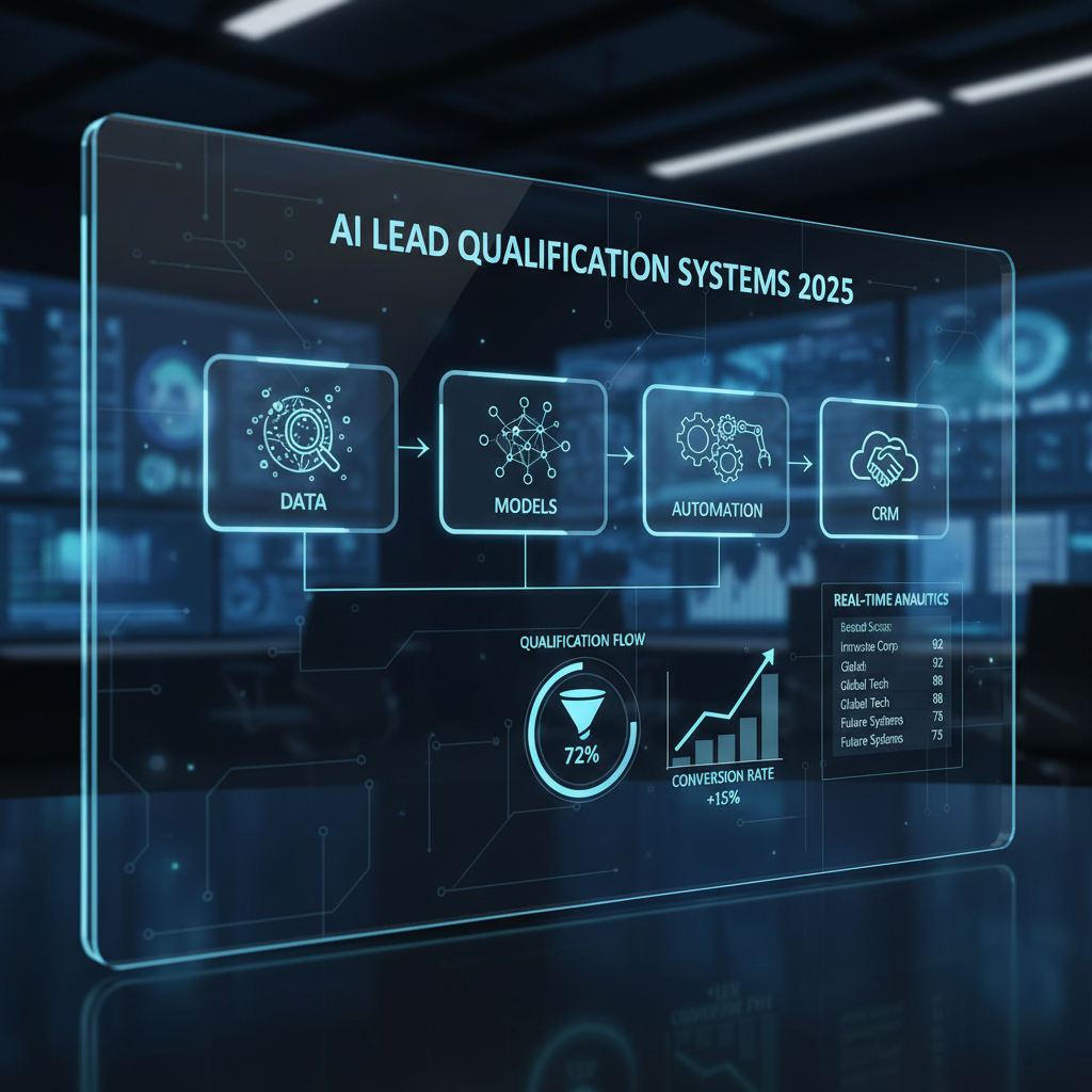 AI lead qualification systems 2025: data, models, automation, CRM