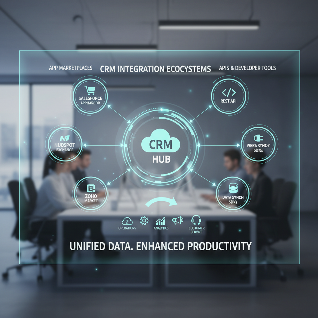 CRM integration ecosystems: app marketplaces and APIs