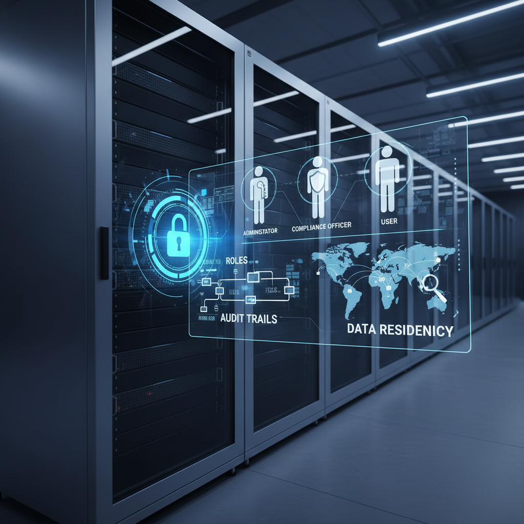 CRM security and compliance: roles, audit trails, data residency