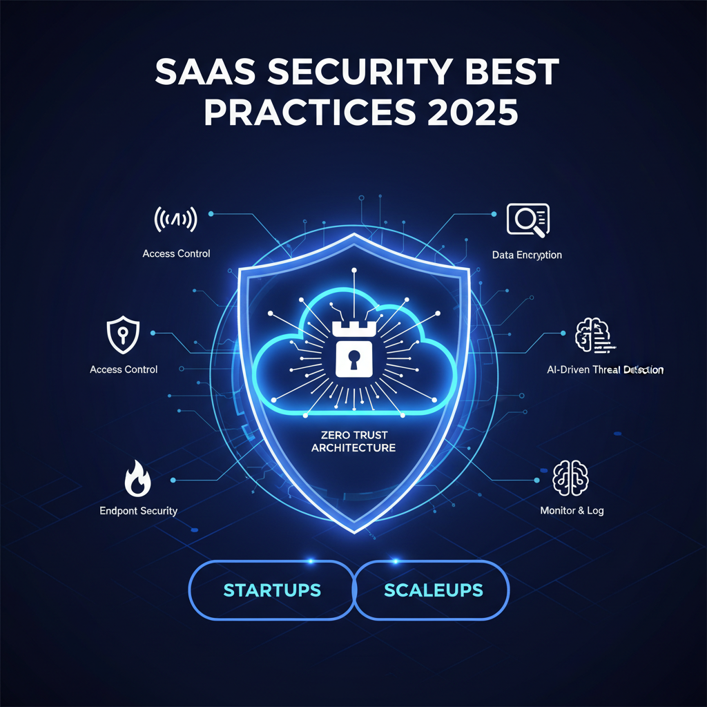SaaS security best practices 2025 zero trust architecture for startups and scaleups