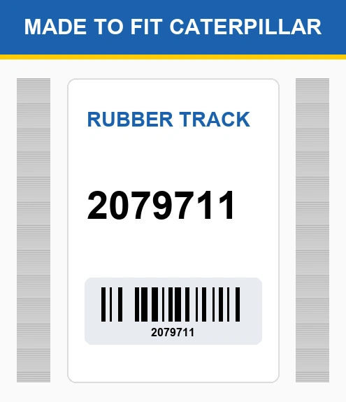 2079711 Rubber Track Made To Fit
