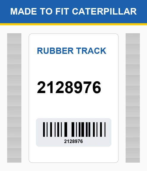 2128976 Rubber Track Made To Fit