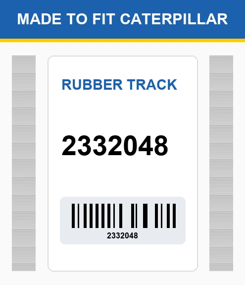 2332048 Rubber Track Made To Fit