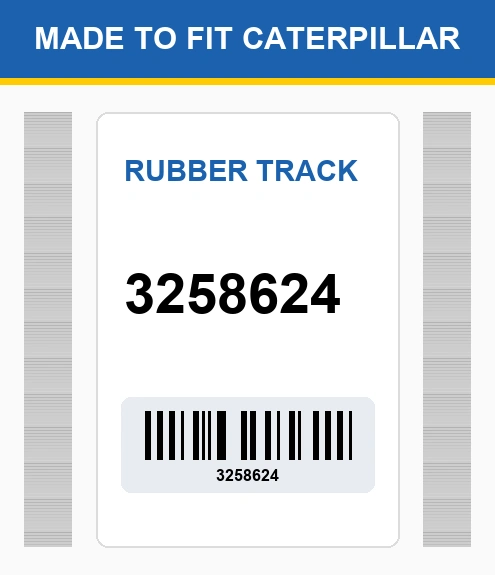 3258624 Rubber Track Made To Fit