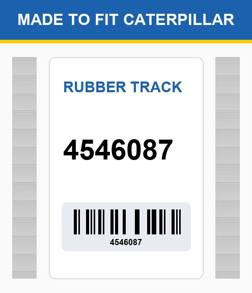 4546087 Rubber Track Made To Fit