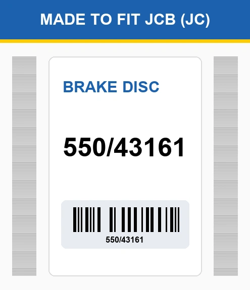 550/43161 Brake Disc Made To Fit (Jc)