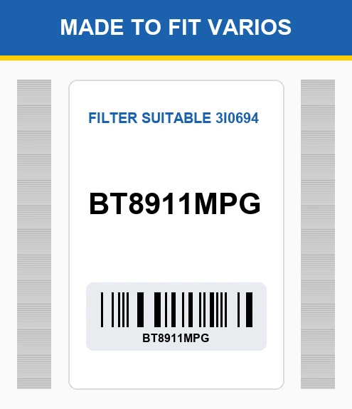Bt8911Mpg Filter Suitable 3I0694 Made To Fit