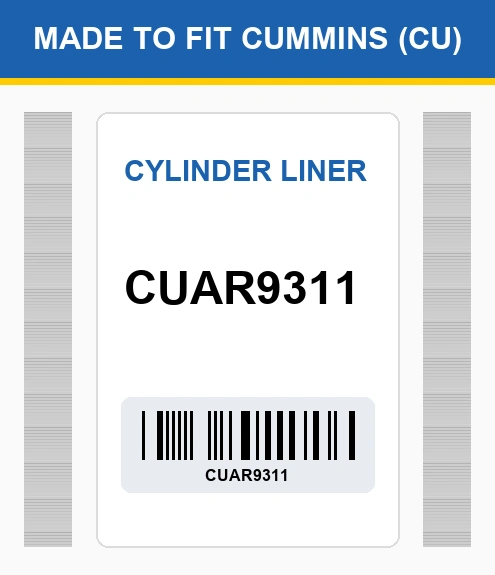 Cuar9311 Cylinder Liner Made To Fit (Cu)