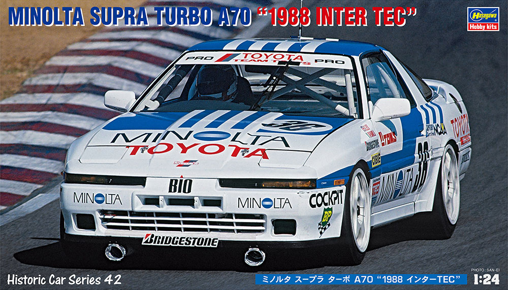 ベヨネッタ Hasegawa 1/24 Minolta Toyota Supra Turbo A70 '1988 InterTEC