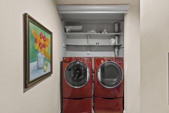 Laundry area featuring washing machine and dryer