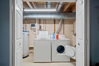 Basement laundry hook ups