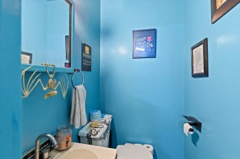 Bathroom featuring toilet and a sink