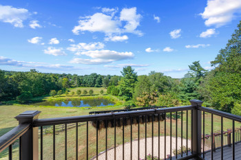 View of the pond from Primary Suite balcony