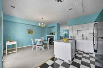 Dining room w/Fireplace