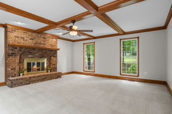 Family Room Woodburning FIreplace