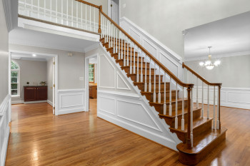 Gleaming Hardwoods & Freshly Painted Interior