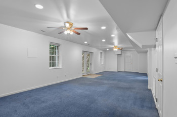 Lower Level Walk Out French Doors