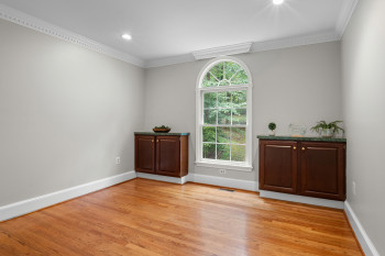 Study - Built-in Cabinets & Palladian Window